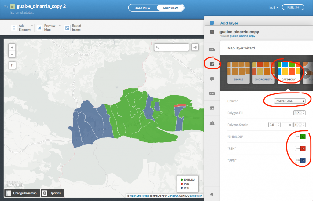 cartodb - kategoriak