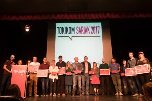 TOKIKOM SARIAK 2017. Finalistak eta irabazleak.